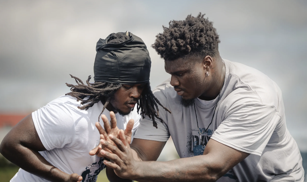 Photo from the Jordan Davis Family foundation football camp